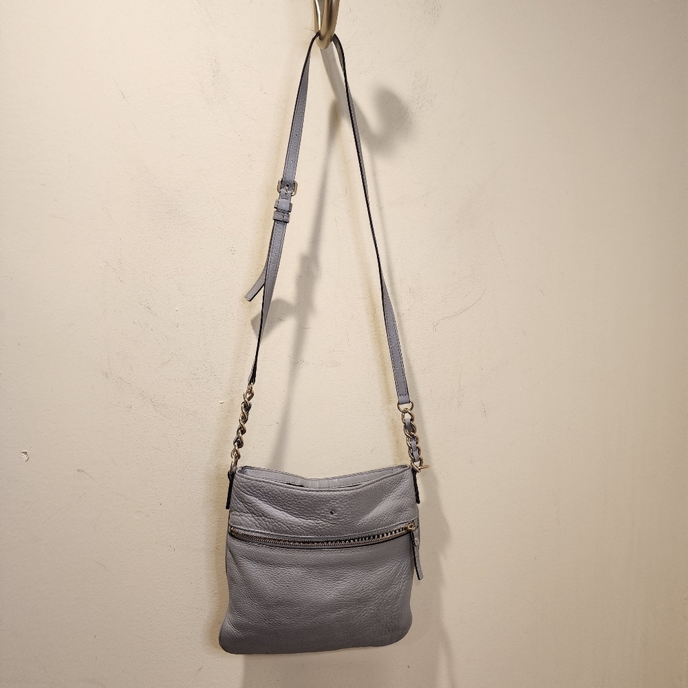 Kate Spade Gray Leather Crossbody Bag - Picture 5 of 14